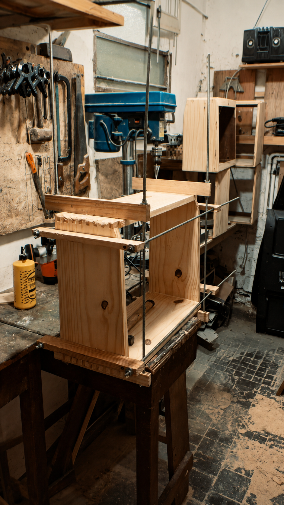 Gabinete en proceso de construcción GT AMPS